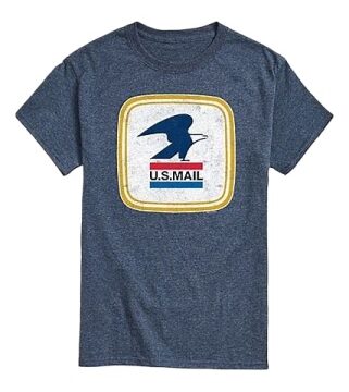 Heather Navy Blue Classic Fit Cotton T-Shirt