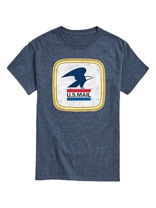 Heather Navy Blue Classic Fit Cotton T-Shirt