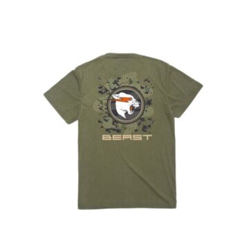 Olive Green Beast Graphic T-Shirt