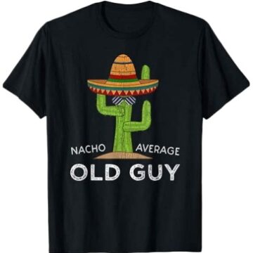 Black Cactus Sombrero Graphic T-Shirt